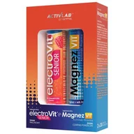 Witaminy i minerały - Suplement diety, ACTIVLAB PHARMA Zestaw ElectroVit Senior malinowy, 20tabl. mus. + MagnezVIT czerwona porzeczka, 20tabl. mus. - miniaturka - grafika 1