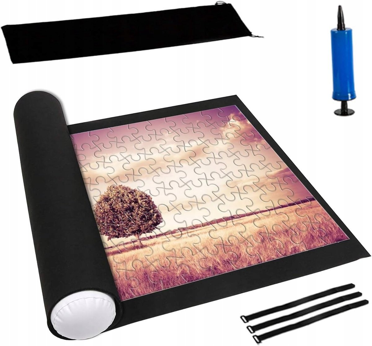 MATA PODKŁADKA DO UKŁADANIA PUZZLI PRZECHOWYWANIA 1500 el. ZWIJANA PLANSZA