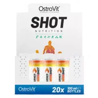 Odchudzanie i oczyszczanie - OstroVit Fat Burner Shot bez kofeiny, smak ananasowy Suplement diety 20 x 100 ml - miniaturka - grafika 1