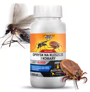 NO-PEST LAST BLOOD NO PEST oprysk na komary, kleszcze, muchy, mrówki i utrwalacz oprysku 250ml. - Zwalczanie i odstraszanie szkodników - miniaturka - grafika 1