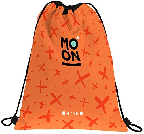 Grafoplás Księżyc Plecak Unisex Torba dla dzieci (opakowanie 1), Pomarańczowy, 36x47cm, Casual