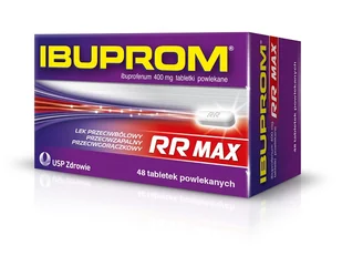 USP ZDROWIE Ibuprom RR 400 mg x 48 tabl powlekanych - Przeziębienie i grypa - miniaturka - grafika 1