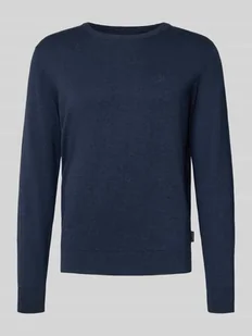 Sweter z dzianiny z prążkowanymi wykończeniami - Swetry męskie - miniaturka - grafika 1