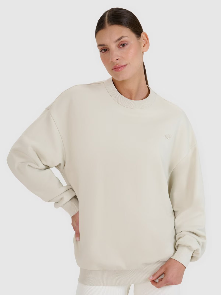 4F Bluza dresowa uniseks nierozpinana bez kaptura 4FWSS25TSWSU1546-12S Biały Roz. M