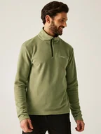 Odzież trekkingowa męska - Regatta Bluza polarowa "Thompson" w kolorze zielonym - miniaturka - grafika 1