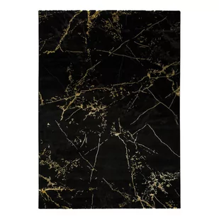 Czarny dywan Universal Gold Marble, 80x150 cm - Dywany - miniaturka - grafika 1