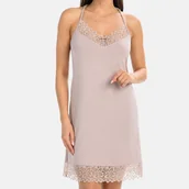 Piżamy damskie - Koszula Nocna Z Wiskozy Kolhi Kakao Teyli - miniaturka - grafika 1