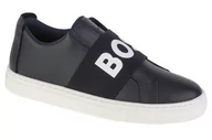 Buty dla chłopców - Boss, Chłopięce sneakersy Trainers J29291-849, Granatowy, rozmiar 32 - miniaturka - grafika 1