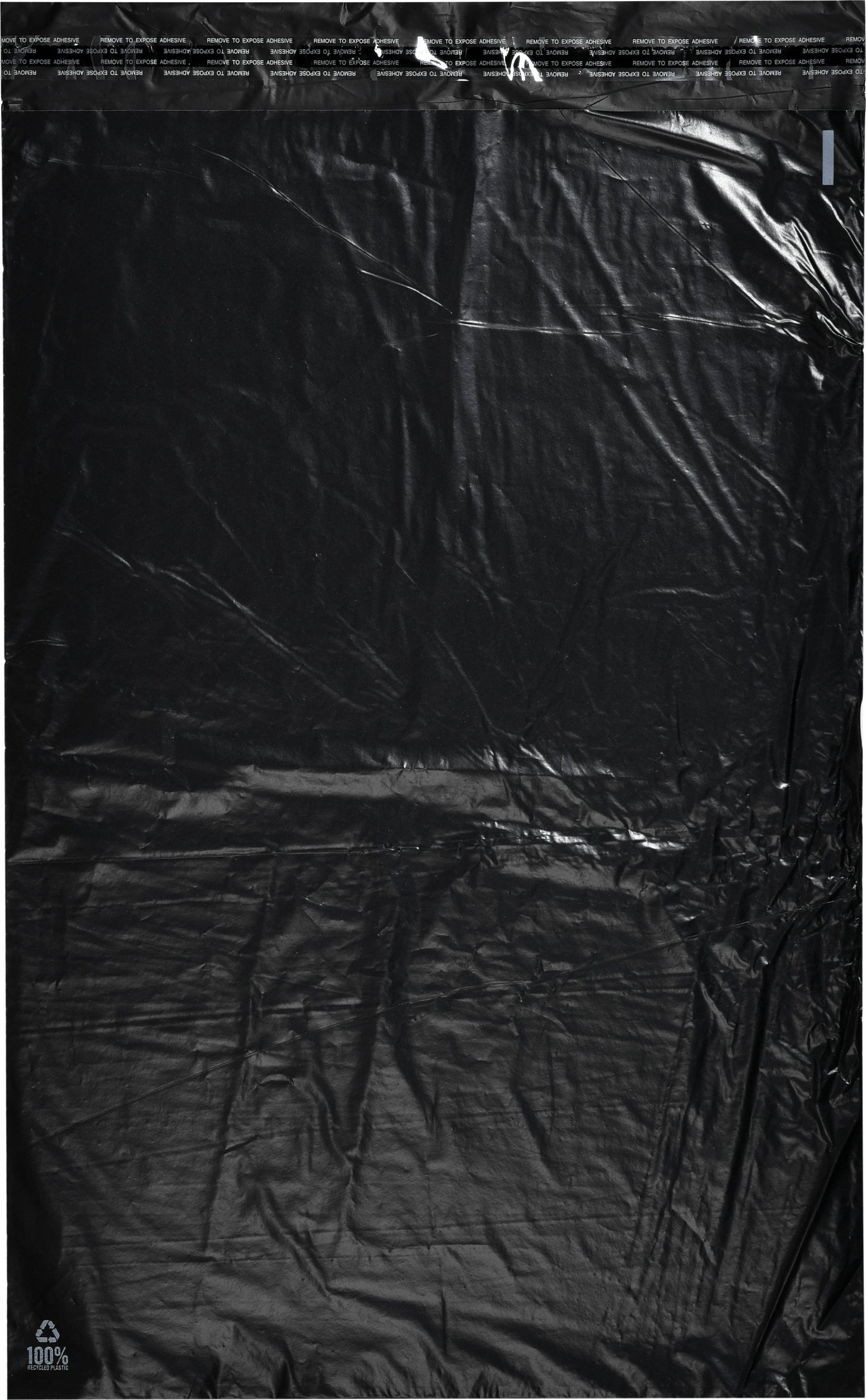 Stickn Forsendelsesposer PE sort 230x325mm 100stk/pak - 100 stk.