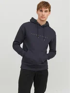 Bluzy męskie - Jack&Jones Bluza Star 12233972 Granatowy Relaxed Fit - miniaturka - grafika 1