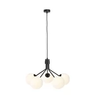 Lampy sufitowe - Emibig NOVA 5 BLACK/OPAL 1138/5 lampa wisząca design szklane klosze 1138/5 - miniaturka - grafika 1