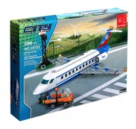 Klocki - KLOCKI KONSTRUKCYJNE ZESTAW SAMOLOT PASAŻERSKI LOTNISKO 390 ELEMENTÓW - miniaturka - grafika 1