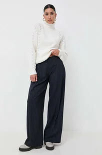 Silvian Heach spodnie damskie kolor granatowy szerokie high waist - Spodnie damskie - miniaturka - grafika 1