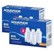 Wkłady filtrujące - AQUAPHOR Wkład filtrujący wodę B100-15 Standard 6szt. - miniaturka - grafika 1