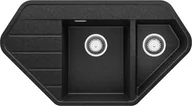Zlewozmywaki - Zlew BRANDE LINK DUAL 900-80 GRAPHITE (grafitowy) - miniaturka - grafika 1
