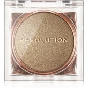 Rozświetlacze do twarzy i ciała - MAKEUP REVOLUTION BEAM BRIGHT ROZŚWIETLACZ DO TWARZY GOLDEN GAL 2,45G - miniaturka - grafika 1