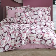 Pościel - Darymex Pościel bawełniana 200x220 Club różowa geometria Cottonlove Exclusive 5 - miniaturka - grafika 1