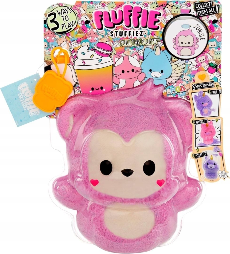 MGA 511670X1EUC Fluffie Stuffiez Small Plush- Monkey