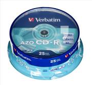 Nośniki danych - Verbatim Płyty CD-R AZO Crystal, 700 MB, 52x, 25 szt. - miniaturka - grafika 1