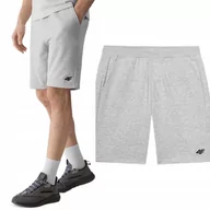 Spodenki męskie - KRÓTKIE SPODENKI 4F MĘSKIE BAWEŁNIANE SPORTOWE SZORTY LATO SHOM284 r. S - miniaturka - grafika 1