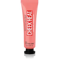 Róże do policzków - Maybelline New York Cheek Heat Blush, róż, formuła żelowa, pigmenty na bazie wody, błyszczące wykończenie, nr 30 Coral Amber - miniaturka - grafika 1