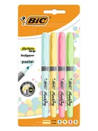 Przybory szkolne - Bic Zakreślacze (4 szt.) "Grip Pastell" - miniaturka - grafika 1