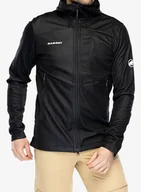 Kurtki narciarskie - Kurtka softshell Mammut Ultimate VII SO Hooded Jacket - black - miniaturka - grafika 1