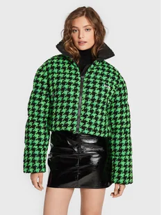 MSGM Kurtka puchowa 3341MDH27X 227607 Zielony Regular Fit - Kurtki damskie - miniaturka - grafika 1