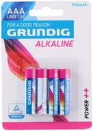 Baterie i akcesoria - Grundig Bateria alk. Power ++ LR03/4szt - miniaturka - grafika 1