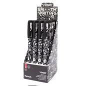 Długopisy - Długopis z zatyczką Hannah A71 niebieski (20szt) - Titanum - miniaturka - grafika 1