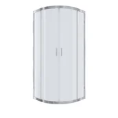 Kabiny prysznicowe - Kabina prysznicowa NAMELESS Durasan 80x80 chrom półokrągła wysoka 1szt. - miniaturka - grafika 1