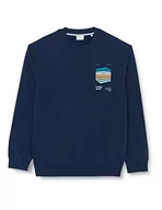 Bluzy męskie - s.Oliver Big Size Bluza męska, długi rękaw, niebieski, 5XL - miniaturka - grafika 1