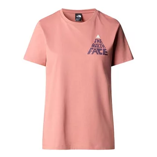 Koszulki i topy damskie - Koszulka The North Face Mountain Play 0A87ESNXQ1 - różowa - grafika 1