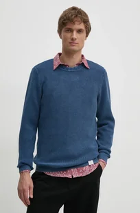 Pepe Jeans sweter bawełniany MADDOX kolor niebieski  PM702454 - Swetry męskie - miniaturka - grafika 1