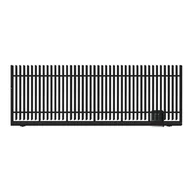 Ogrodzenia - Polbram Brama przesuwna bez przeciwwagi Negros 4x1,5 m prawa czarna automat - miniaturka - grafika 1