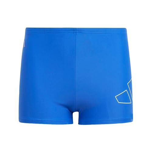 adidas Bokserki kąpielowe dla chłopców Performance Big Bars, 5-6 lat, czarne, Czarny