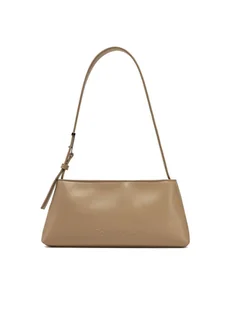 Calvin Klein Torebka Embossed Logo Shoulder Bag K60K612550 Beżowy - Torebki damskie - miniaturka - grafika 1