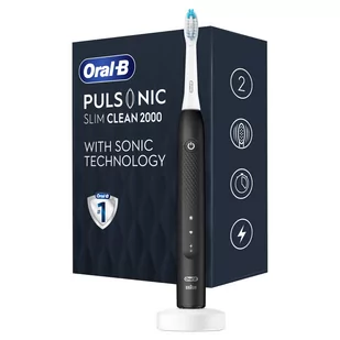 Oral B  Pulsonic Szczoteczka Slim Clean 2000 Czarna - Szczoteczki do zębów - miniaturka - grafika 1