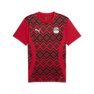 Koszulki sportowe męskie - Męska koszulka przedmeczowa Egipt PUMA Red Black - miniaturka - grafika 1