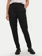 Spodnie damskie - Kaffe Spodnie materiałowe Jenny 10508651 Czarny Regular Fit - miniaturka - grafika 1