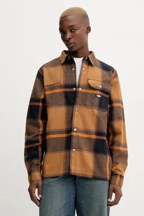 Dickies koszula bawełniana NIMMONS męska kolor brązowy regular z kołnierzykiem klasycznym DK0A4XGU - Koszule męskie - miniaturka - grafika 1