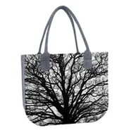 Torebki damskie - Duża Damska Torba Filcowa na ramię z jesiennym drzewem Lady Serenity - miniaturka - grafika 1