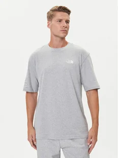 The North Face T-Shirt Simple Dome NF0A87NR Szary Oversize - Koszulki męskie - miniaturka - grafika 1