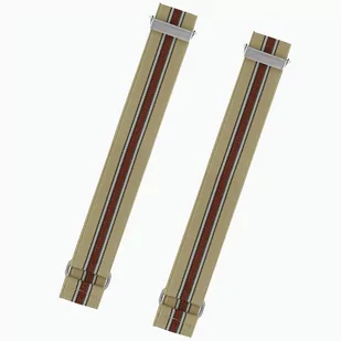 Opaska na rękaw beżowa / kremowa z bordowym paskiem EM - EM Men's Accessories - Czapki i chusty sportowe męskie - miniaturka - grafika 1