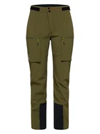 Spodnie sportowe damskie - Haglöfs Spodnie softshellowe "Roc Winter" w kolorze khaki - miniaturka - grafika 1