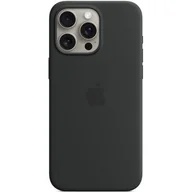 Etui i futerały do telefonów - Apple Silikonowe z MagSafe do iPhone 15 Pro Max (czarny) - miniaturka - grafika 1