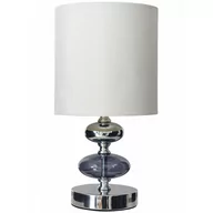 Lampy stojące - Nave Abażurowa LAMPKA stołowa 3098123 stojąca LAMPKA nocna biała chrom 3098123 - miniaturka - grafika 1