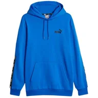 Bluzy sportowe męskie - Męska Bluza Z Kapturem ESS+ Tape - miniaturka - grafika 1
