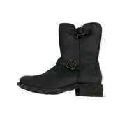 Kozaki damskie - Kozaki damskie czarne zamek UGG 39 - miniaturka - grafika 1