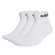 Skarpetki męskie - Skarpety do kostki ADIDAS C LIN ANKLE 3P HT3457 – Biały - miniaturka - grafika 1
